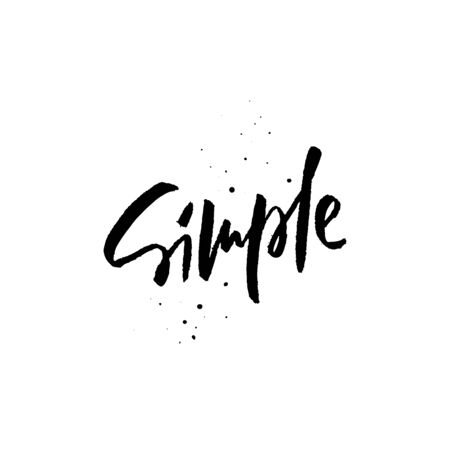 Simple Black cursive quote.