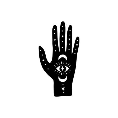 Vector magical witch hand.のイラスト素材