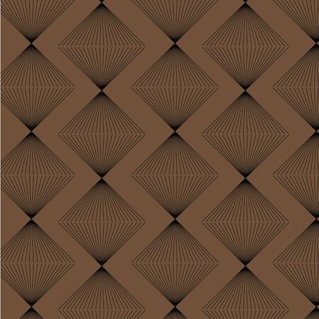Brown rhombus strict style pattern seamless vectorのイラスト素材