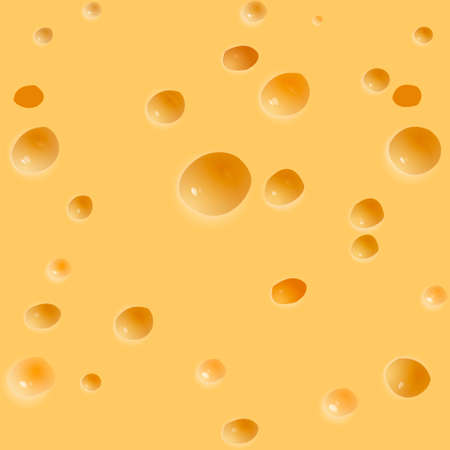 Vector cheese backgrounds realistic pattern. seamless, a piece of cheeseのイラスト素材