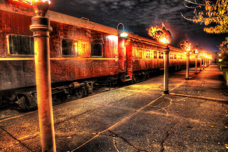 HDR Train and Flame