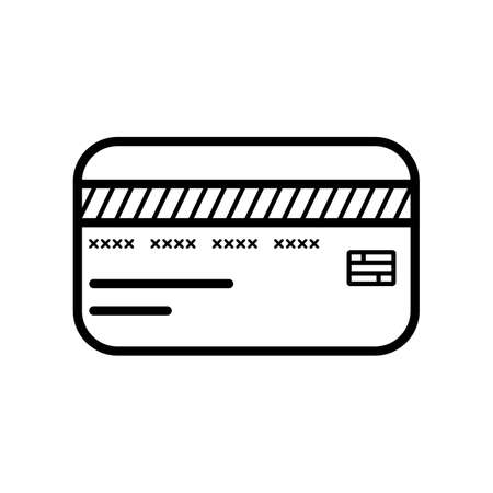 Credit card icon electronic payment button symbol vector illustrationのイラスト素材