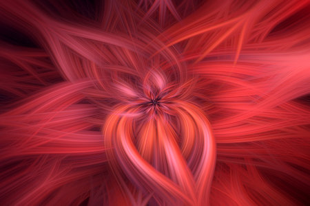 Abstract Twisted Light Fibers Effectの写真素材