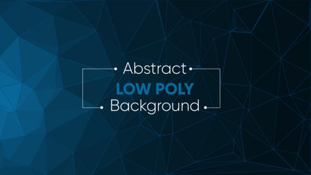 Blue theme abstract low poly backgroundのイラスト素材