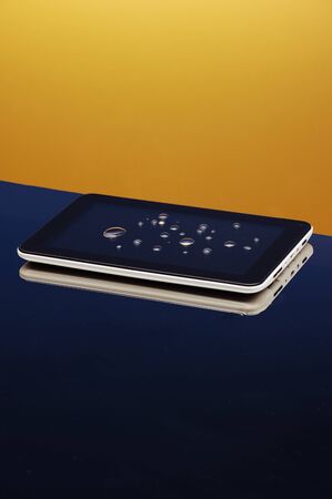 Protect your phone screen, large drops on your smartphone screen.の写真素材