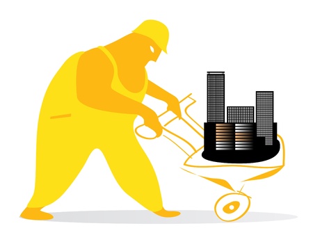 city worker のイラスト素材