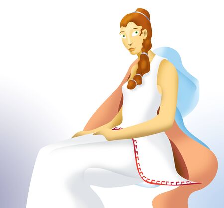 Hera, the greek goddess of women and marriageの写真素材