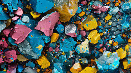 abstract background of multicolored pebbles. High quality photoの素材