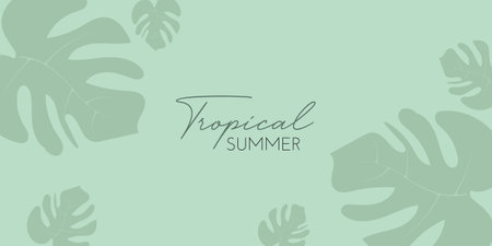 Vector illustration of a minimalist summer sceneのイラスト素材