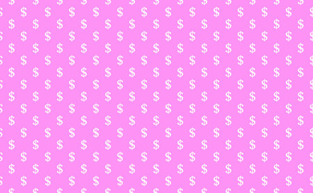 vector image of a dollar sign on a pink background. vector dollar symbol patternのイラスト素材