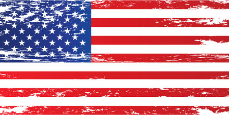 vector image US flag for designのイラスト素材