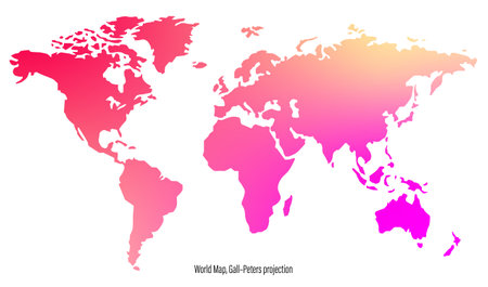 vector image of world map for decorationのイラスト素材