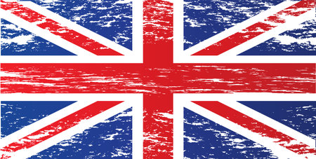 UK flag vector image for decorationのイラスト素材