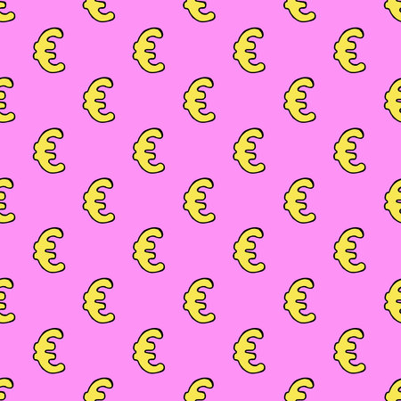 vector image of a euro sign on a background. vector euro symbol patternのイラスト素材