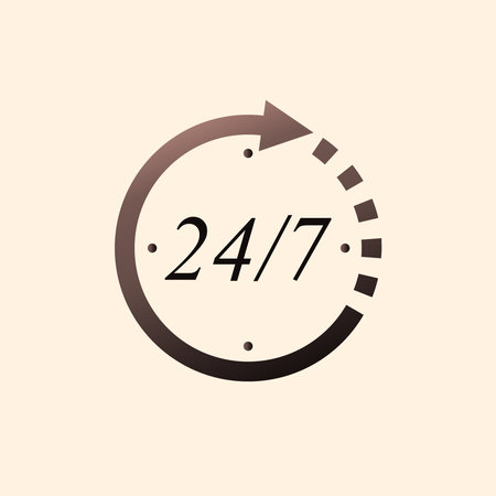 abstract store logo 24 hoursのイラスト素材