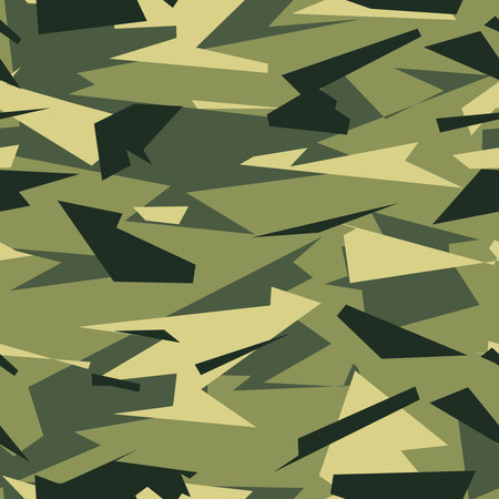 vector camouflage pattern for army. Creative triangular camouflage military patternのイラスト素材