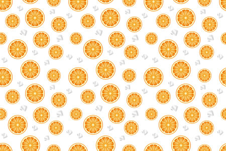 vector image of orange and ice patternのイラスト素材