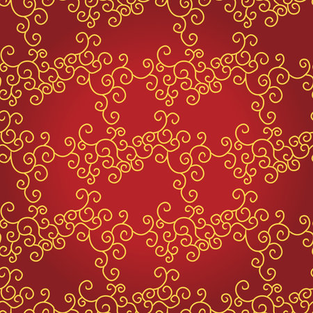 vector pattern for decorating textiles and wallpaperのイラスト素材
