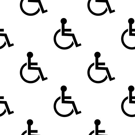 vector pattern of a wheelchair accessible sign on a background.のイラスト素材