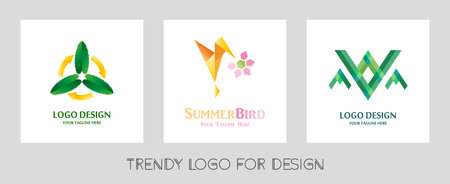 3 trendy vector for designのイラスト素材
