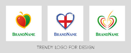 3 trendy vector for designのイラスト素材