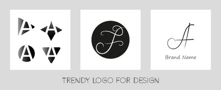 3 trendy vector for designのイラスト素材