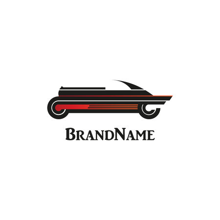vector with a silhouette of a car for decoration and designのイラスト素材