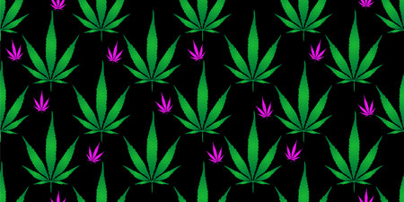 vector image of cannabis leaf. Cannabis leaf patternのイラスト素材