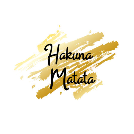 vector inscription "Hakuna Matata" for textile designのイラスト素材