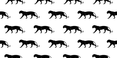 vector black panther pattern for designのイラスト素材