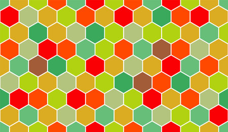 honeycomb vector pattern for design textiles and backgroundsのイラスト素材