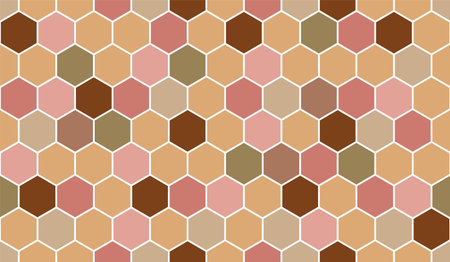 honeycomb vector pattern for design textiles and backgroundsのイラスト素材