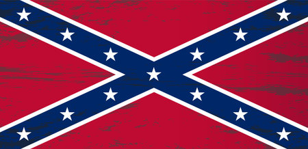 vector image of the flag of the Confederate States of Americaのイラスト素材