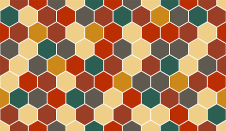 honeycomb vector pattern for design textiles and backgroundsのイラスト素材