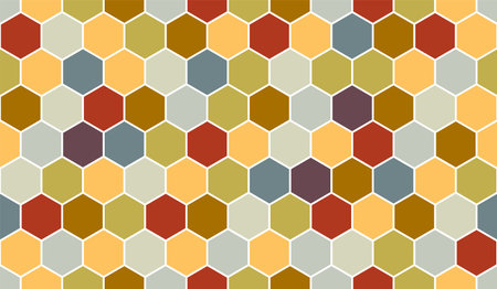 honeycomb vector pattern for design textiles and backgroundsのイラスト素材