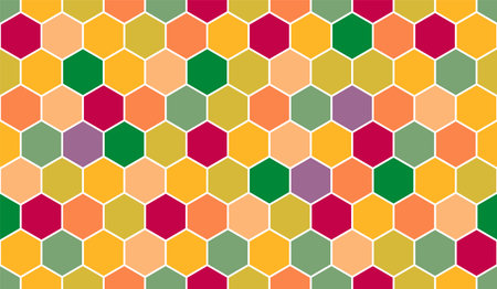 honeycomb vector pattern for design textiles and backgroundsのイラスト素材