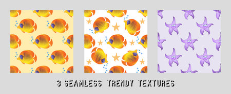 cartoon character pattern for designのイラスト素材