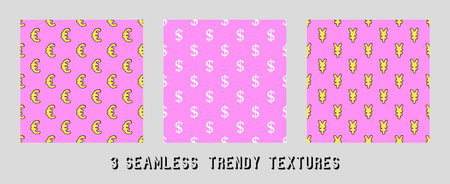 vector image of a money sign on a pink background.のイラスト素材