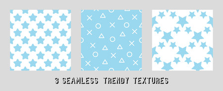vector pattern of stars for textile designのイラスト素材