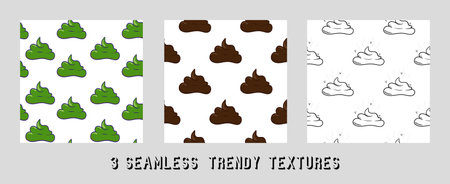 vector pattern of evil hearts for textile designのイラスト素材