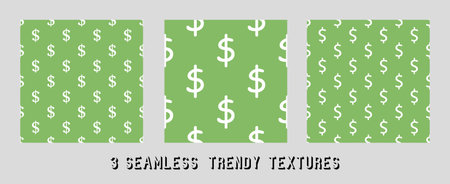 vector image of a dollar sign on a green background. vector dollar symbol patternのイラスト素材