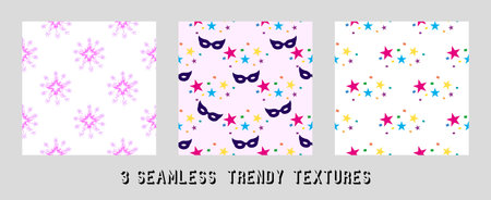 vector carnival pattern for decorationのイラスト素材