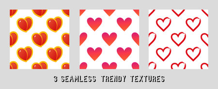 creative vector pattern of love hearts for design for the holiday of saint valentine's dayのイラスト素材