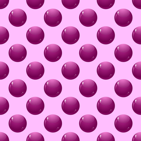 vector pattern of purple balls for decorationのイラスト素材