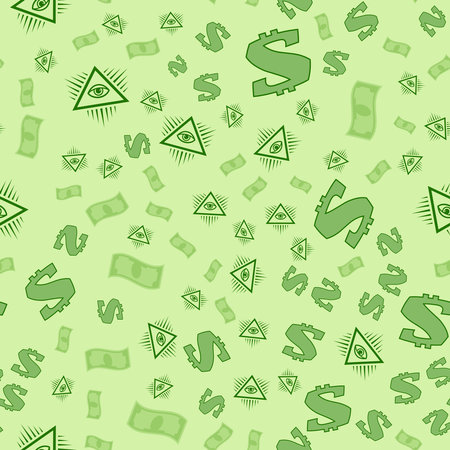 vector image of a money sign on a green background.のイラスト素材