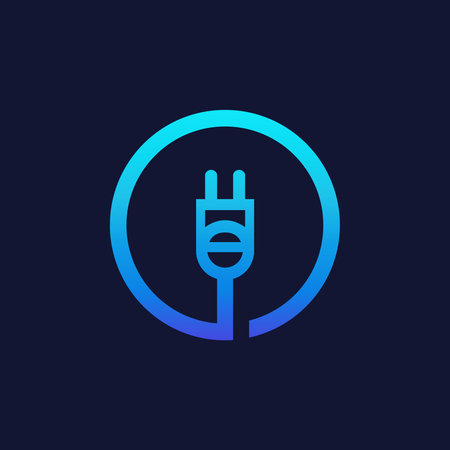 electric plug iconのイラスト素材