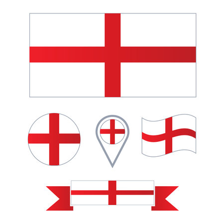 vector image of the English flagのイラスト素材