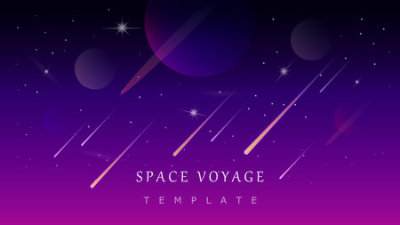 beautiful open space landscape vector template for magazine cover designのイラスト素材