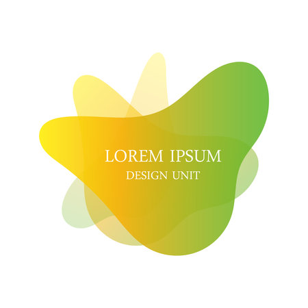 Set of beautiful elements, abstract gradient figure for a card, banner. Beautiful vector design for business cards, pictures, invitations, gift cards, flyersのイラスト素材