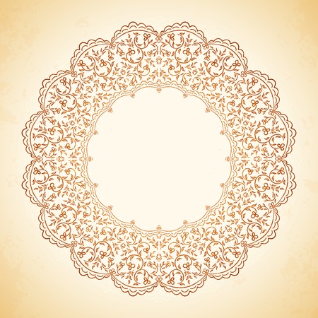 circular pattern of flowersのイラスト素材